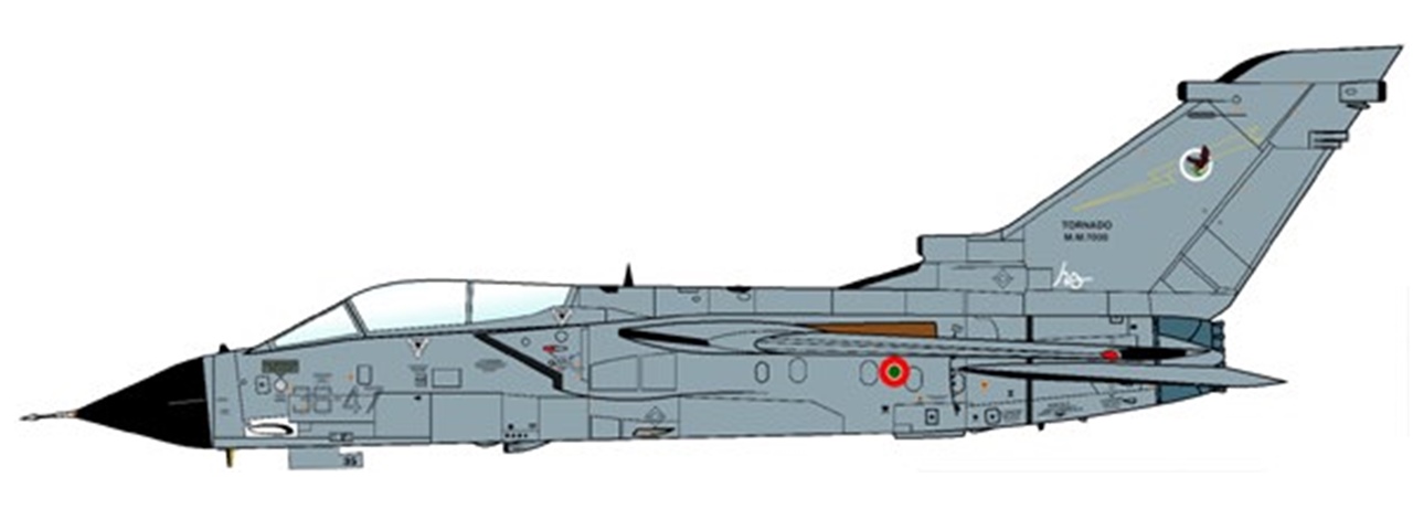 Ударный вариант. Панавиа Торнадо ВВС Италии. Panavia Tornado складные Крылья.